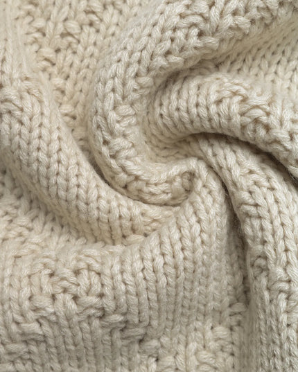 Fish Pattern Round Neck Sweater