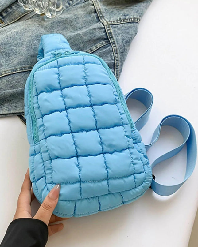 Quilted Nylon Crossbody Bag