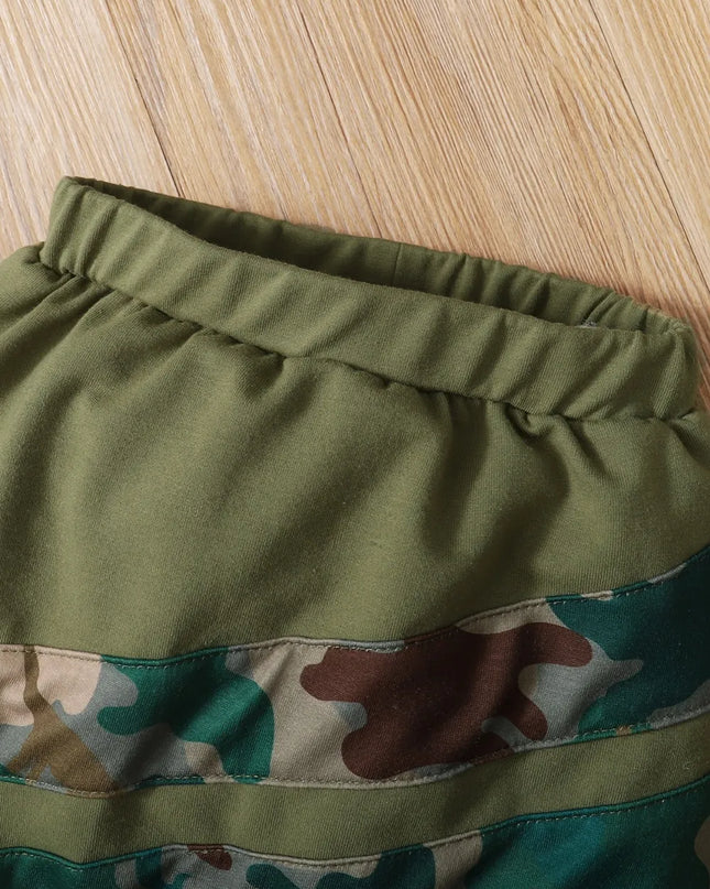 Children's Camouflage Top and Pants Set
