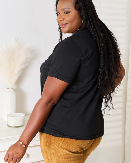 Simply Love Letter Graphic Round Neck T-Shirt