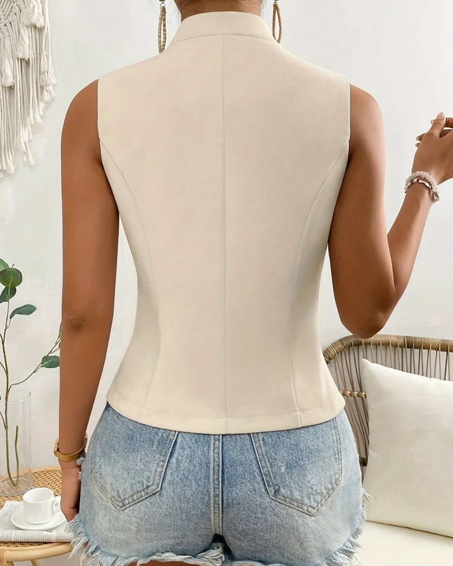 Button Down Vest Coat