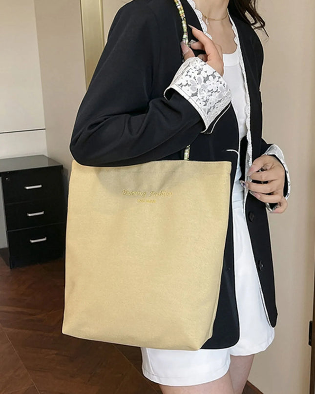 Gingham Pattern Tote Bag