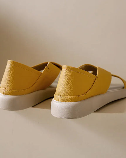 Crossover Platform Comfort Sandals