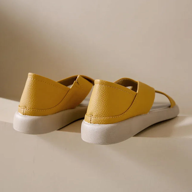 Crossover Platform Comfort Sandals