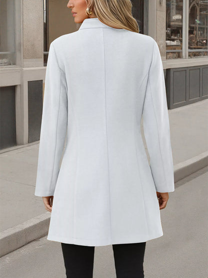 Button Up Long Sleeve Coat