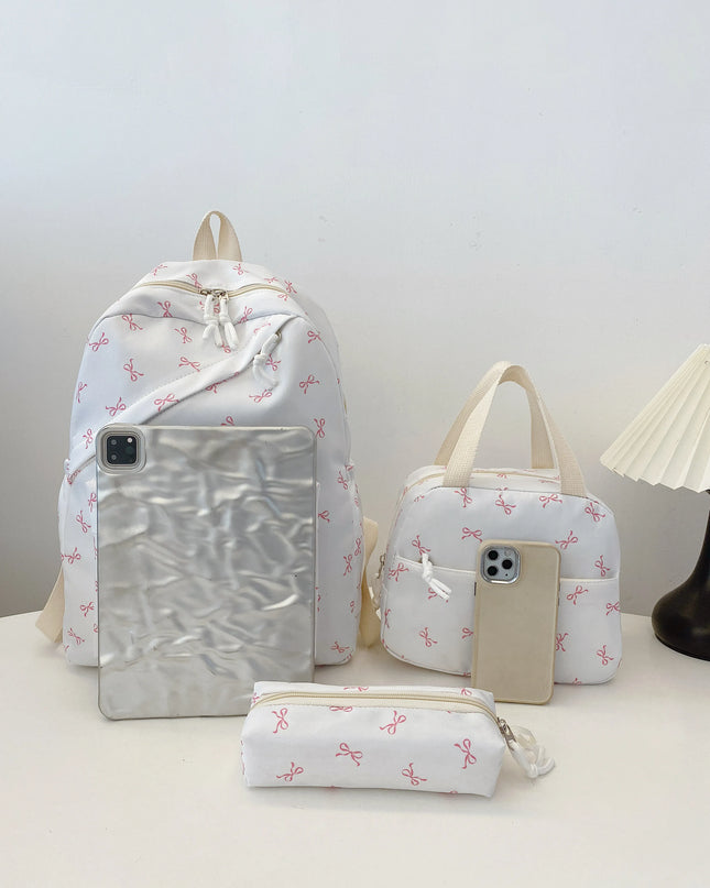 Bow Print 3-Piece Bag Set 