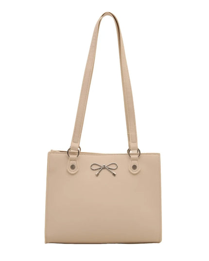 Bow PU Leather Shoulder Bag 