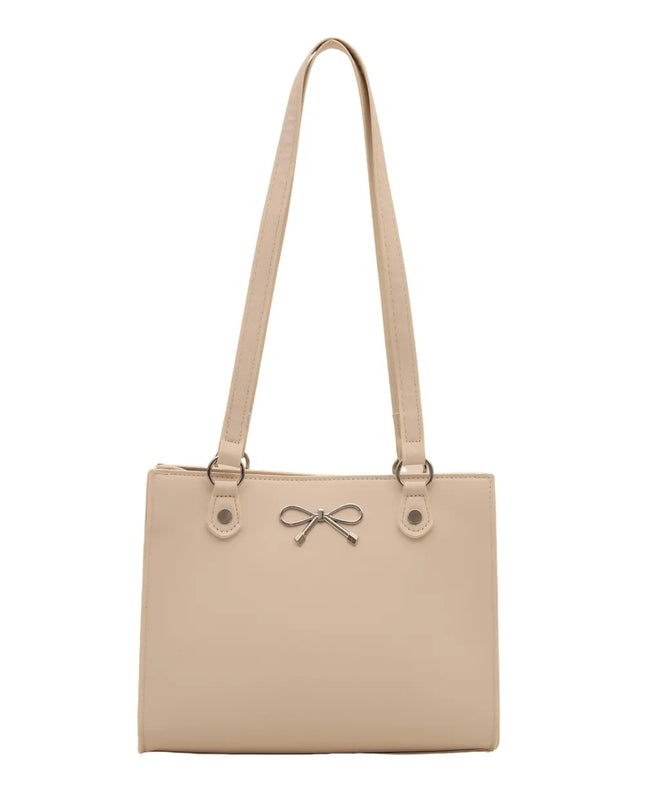 Bow PU Leather Shoulder Bag 
