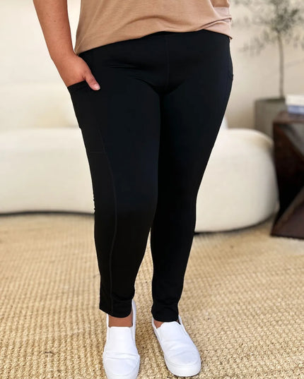 Wide Waistband Sports Leggings 
