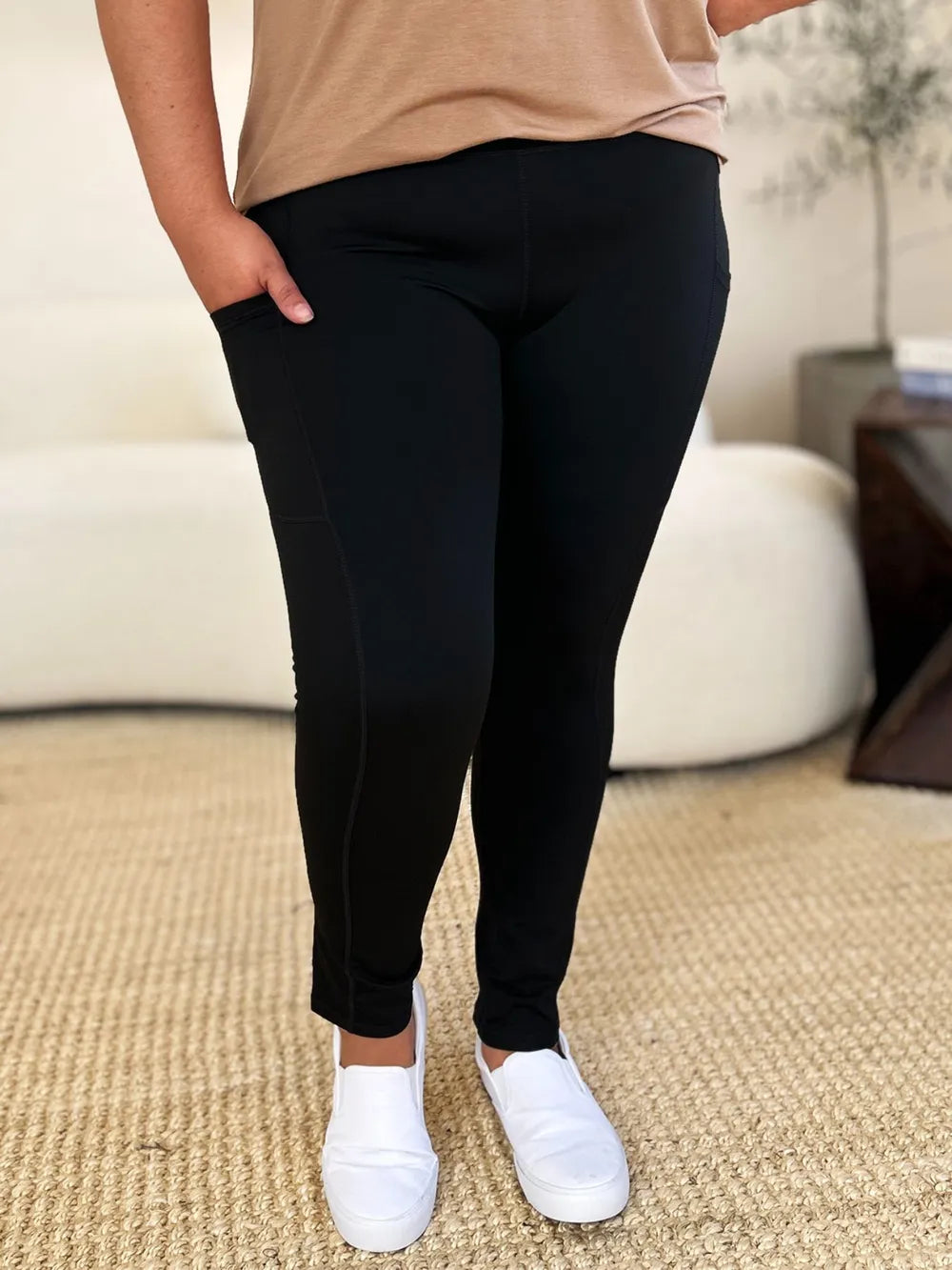 Wide Waistband Sports Leggings 
