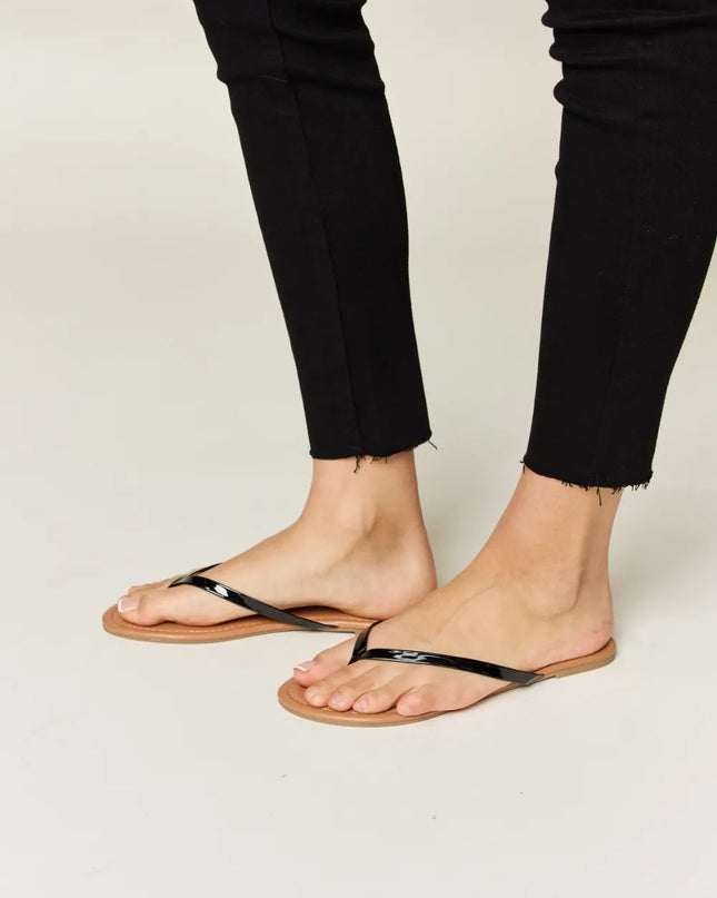 WILD DIVA PU Leather Open Toe Sandals