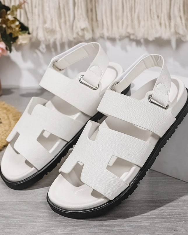 H-Style Gladiator Sandals with Ankle Strap 