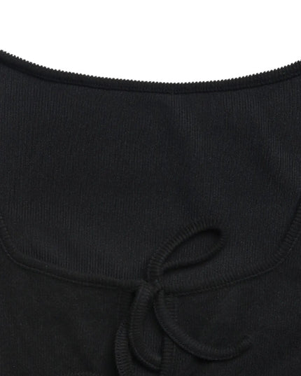 Tie Front Long Sleeve Flare Jumpsuit