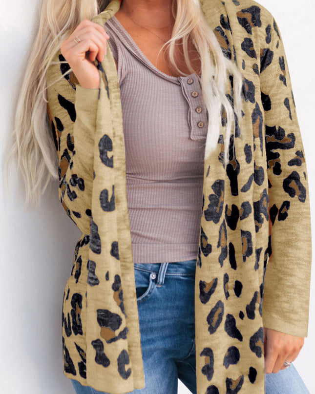 Printed Long Sleeve Cardigan