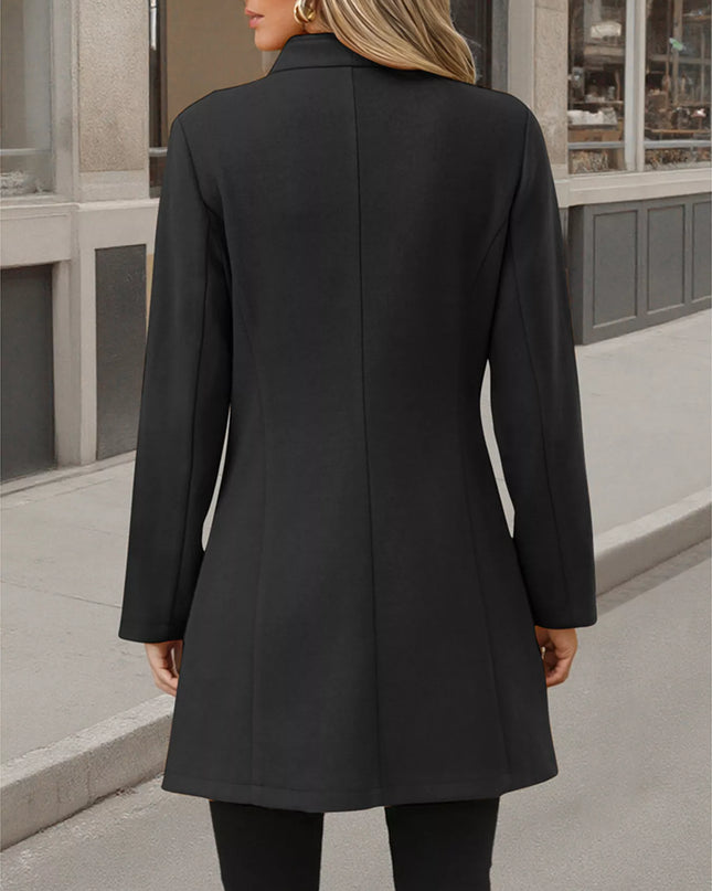 Button Up Long Sleeve Coat