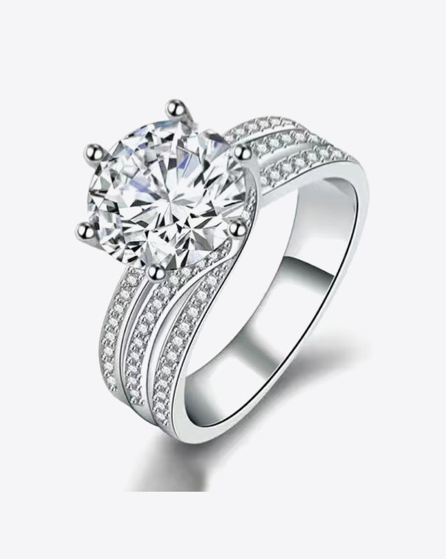 Adored 3 Carat Moissanite Three-Layer Ring