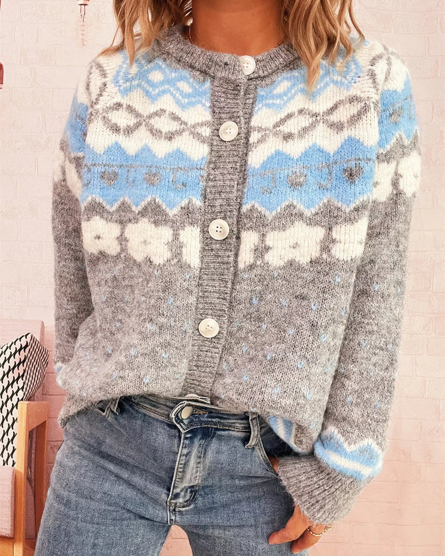 Ribbed Button Down Knit Cardigan