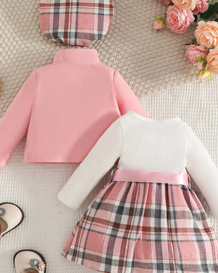 Children's Plaid 3-Piece Outfit Set