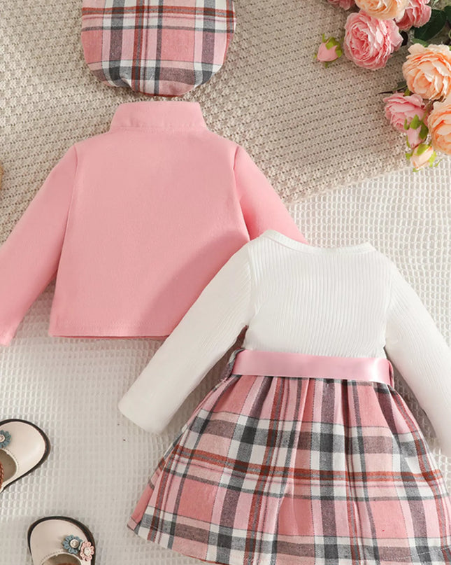 Children's Plaid 3-Piece Outfit Set