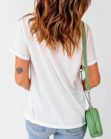 Number 23 Round Neck Casual T Shirt