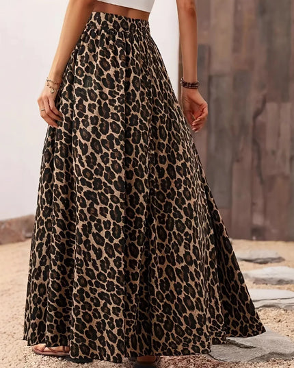 Leopard Maxi Skirt 