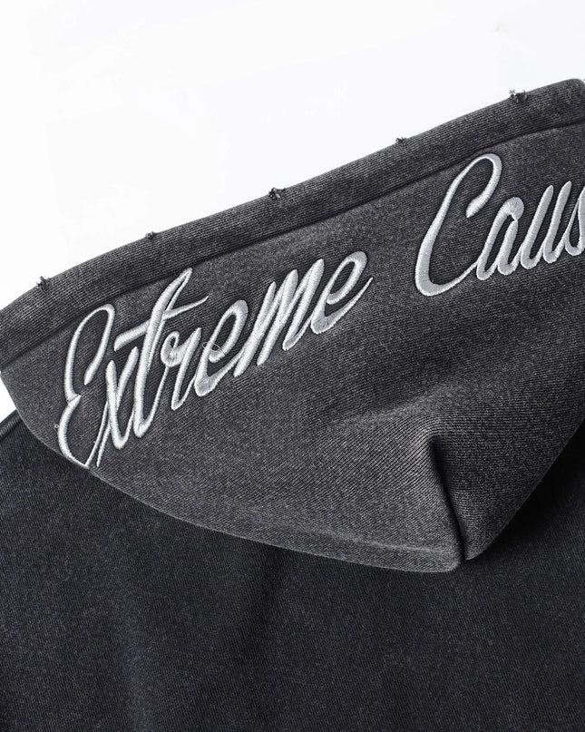 Men's Zip-Up Long Sleeve Hooded Jacket