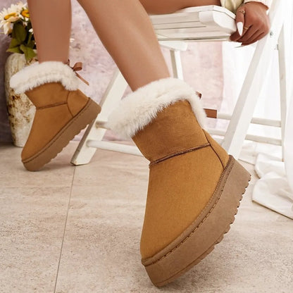 Round Toe Platform Boots