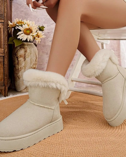 Round Toe Platform Boots