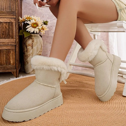 Round Toe Platform Boots