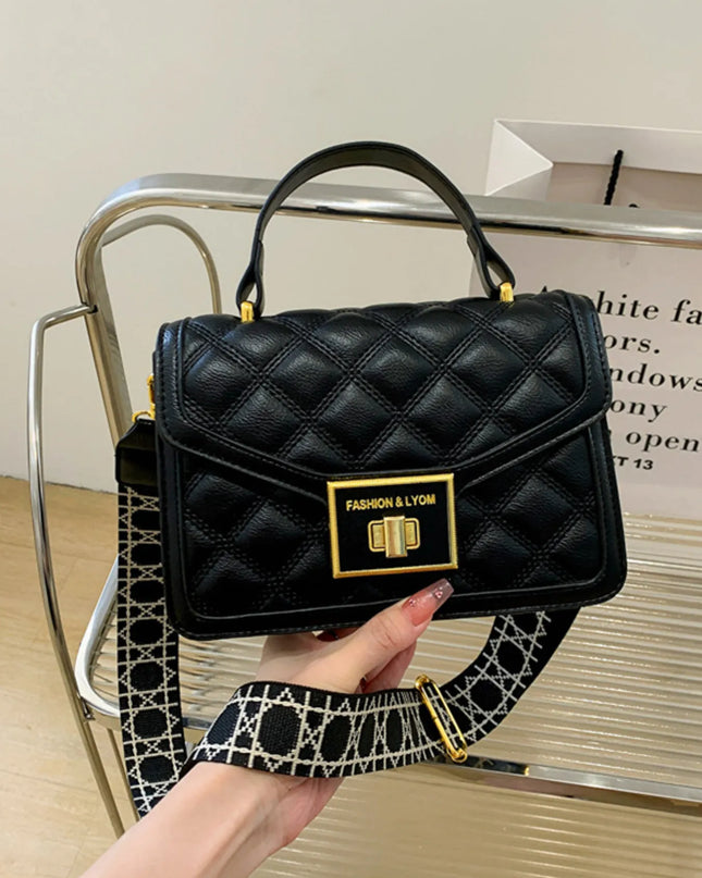 Quilted Adjustable Strap Shoulder Bag 