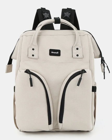 Himawari Waterproof Backpack Bag with Multilayer Pockets Ivory One Size