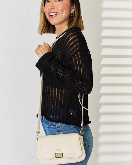 David Jones PU Leather Crossbody Bag