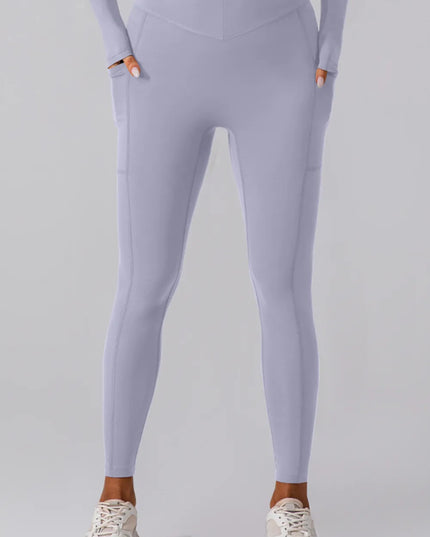 High Waist Active Leggings with Pockets 