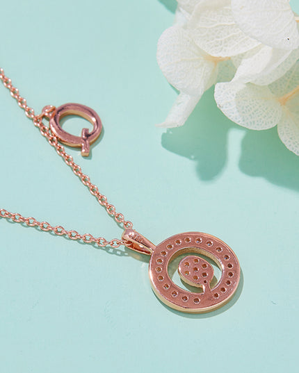 Adored Moissanite K to T Pendant Necklace