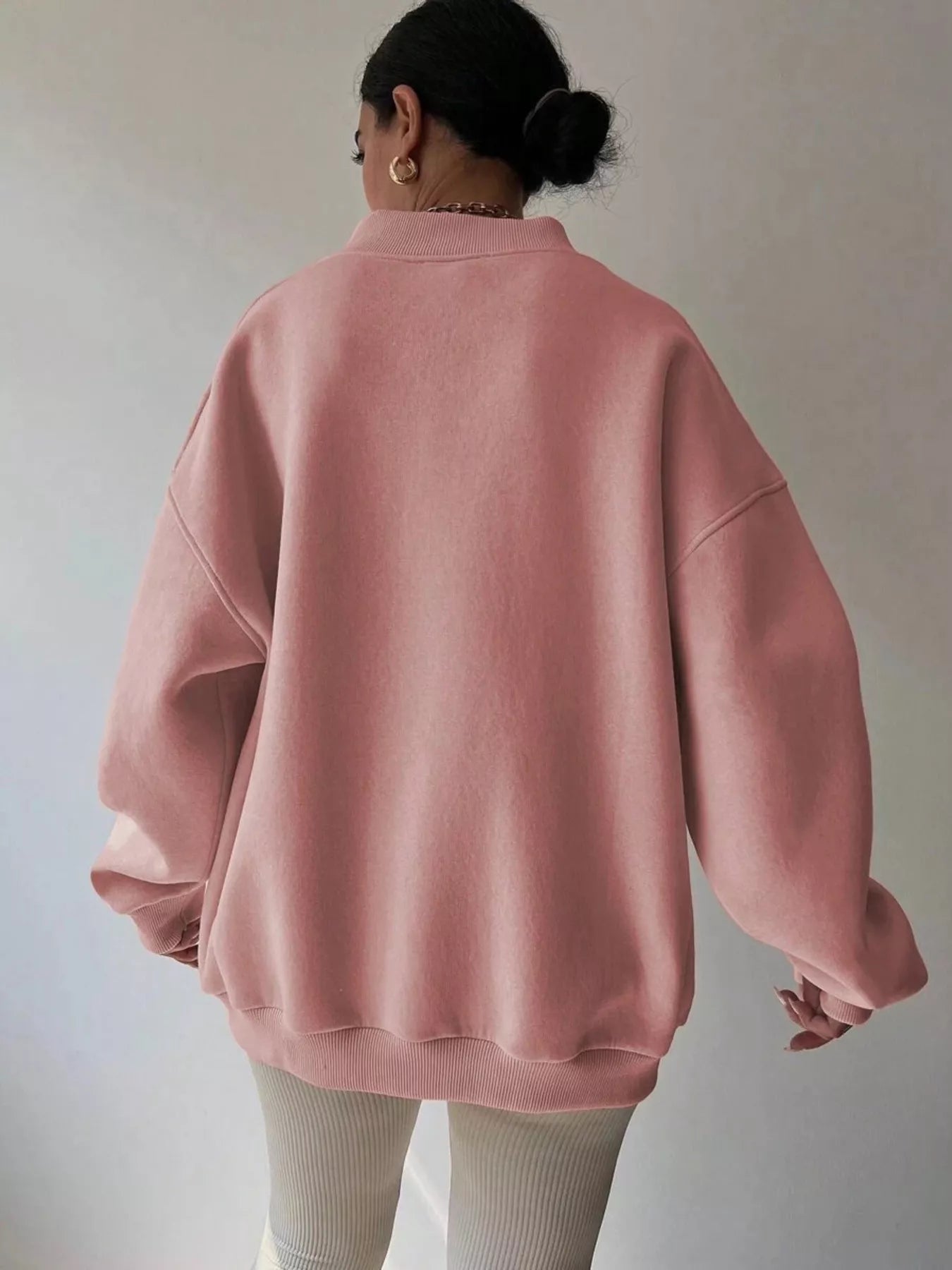 Dropped Shoulder Long Sleeve Oversized Sweatshirt