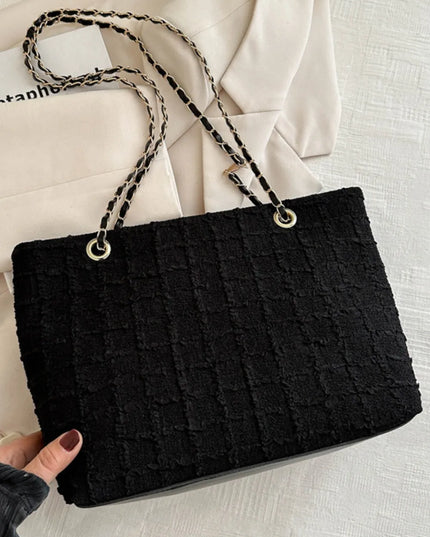 Polyester Texture Chain Tote bag 