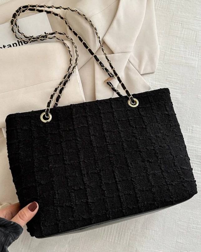 Polyester Texture Chain Tote bag 