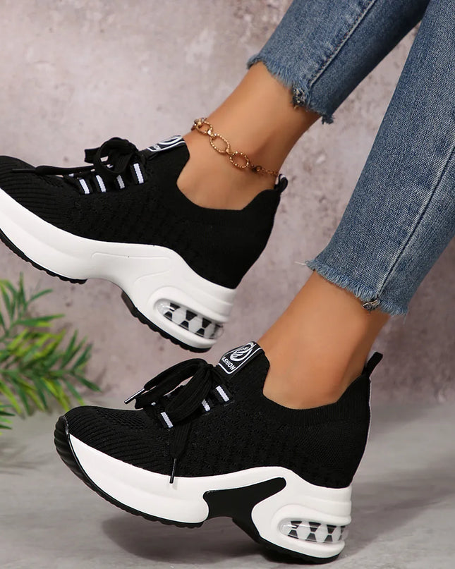 Lace Up Platform Sneakers