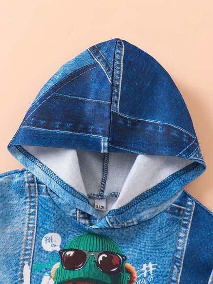 Children's Bear Hoodie and Pants Set