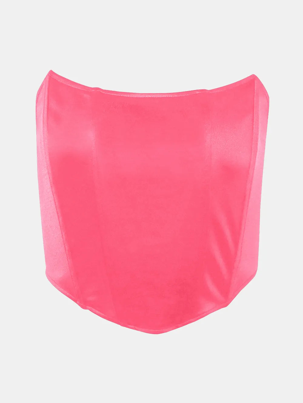 Tube Cropped Top Hot Pink