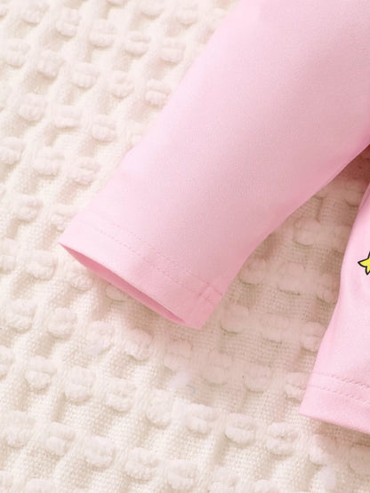 Children's Graphic Long Sleeve Top and Pants Set