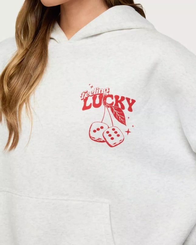 Drop Shoulder Graphic Hoodie with Kangaroo Pocket