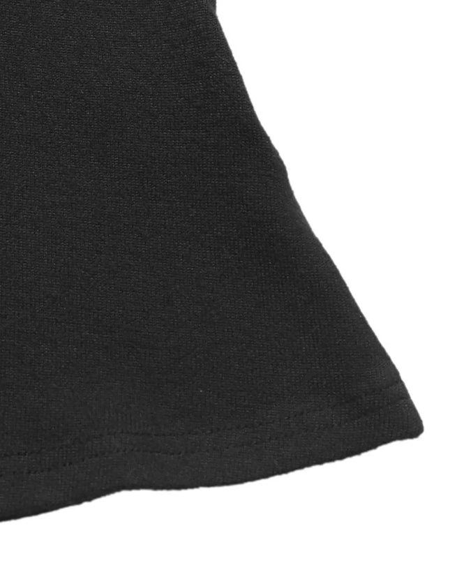 Asymmetrical Contrast Long Sleeve Dress