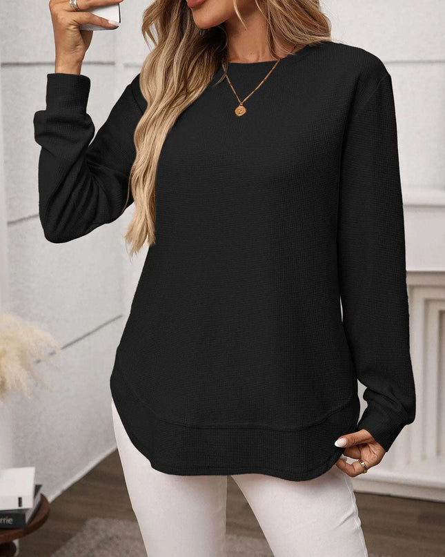 Long Sleeve Round Neck T-Shirt