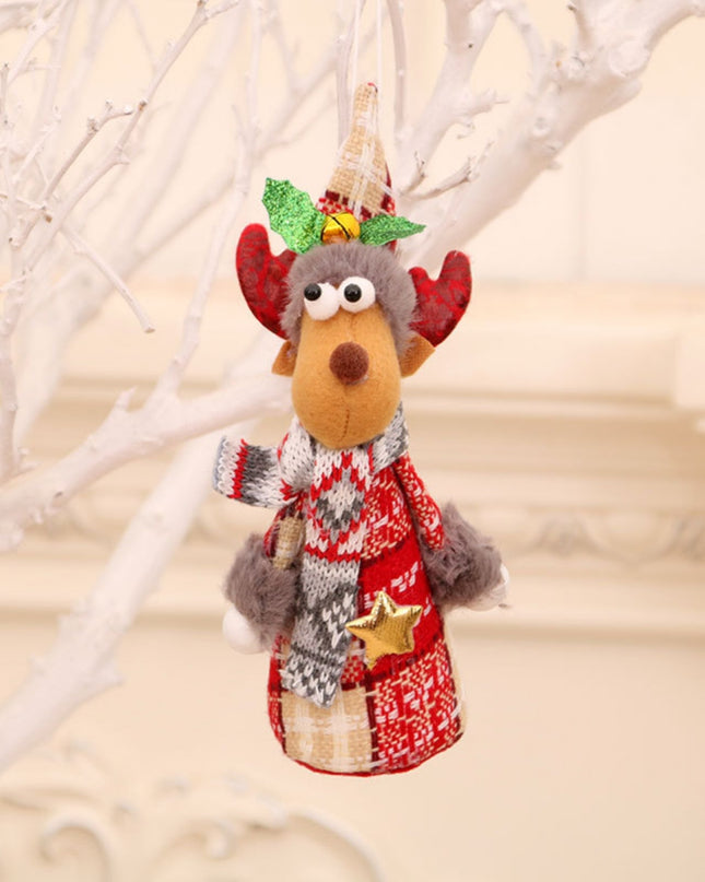 Assorted 2-Piece Christmas Doll Hanging Widgets Style C One Size