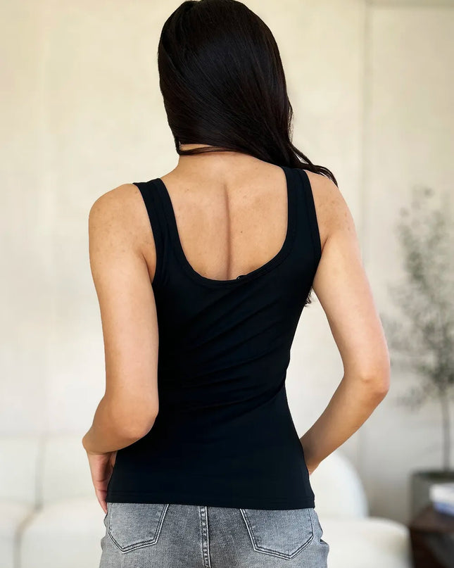 Basic Bae Full Size Square Neck Wide Strap Tank