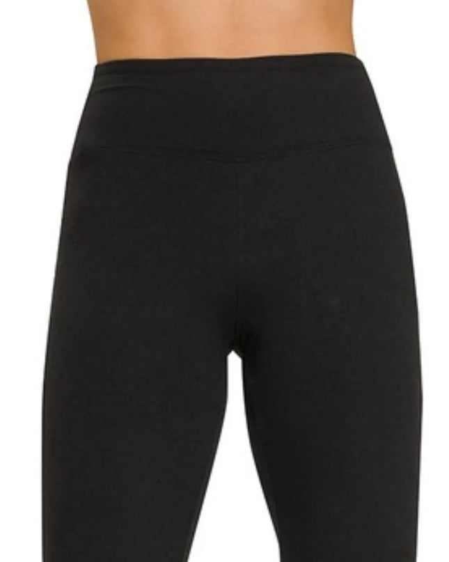Zenana Microfiber Waistband Leggings