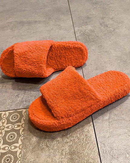 Open Toe Platform Slippers
