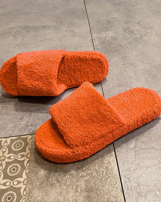 Open Toe Platform Slippers