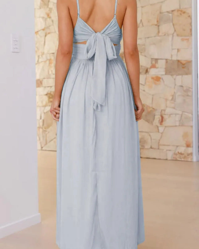 Ruched V-Neck Cami Dress